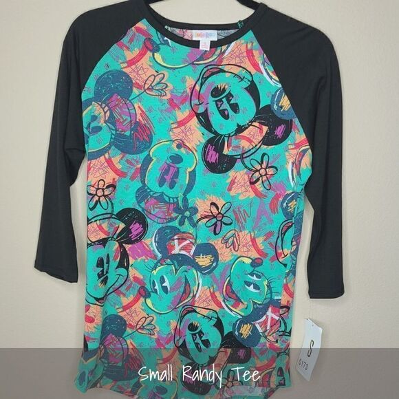 LuLaRoe Disney Randy Small Mickey Minnie NEW - Picture 1 of 1